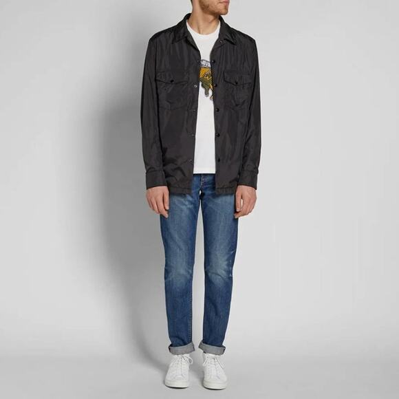 RAG & BONE Heath Shirt Jacket Nylon Black {2C47} - Picture 1 of 7